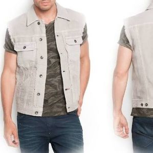 Guess Lucas denim jean trucker vest